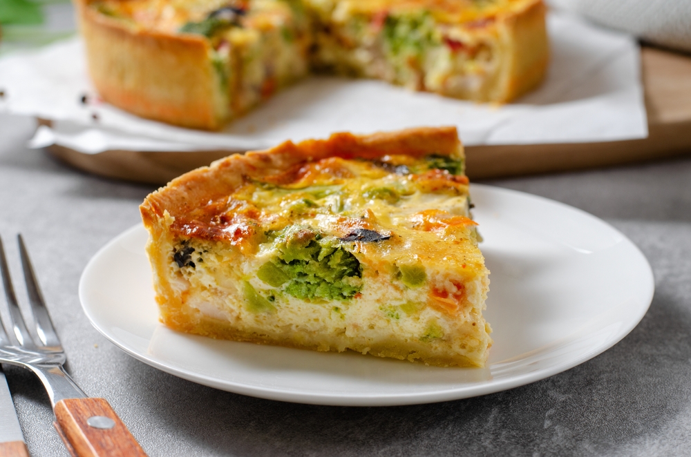 Chicken and Broccoli Quiche